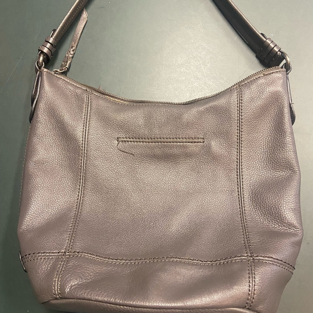 The Sak Gray Leather Purse - image 1